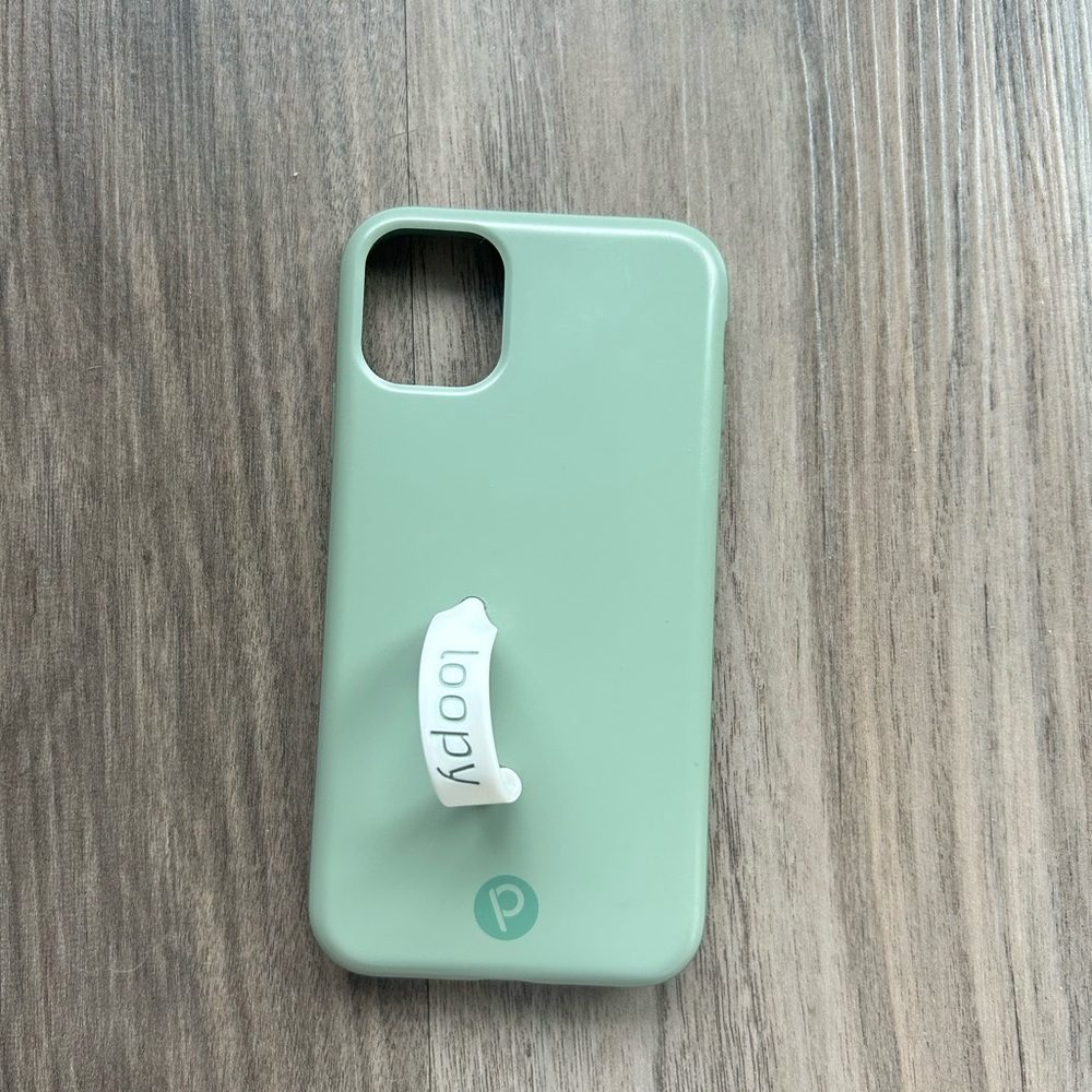 Loopy Case Mint Green Phone Cover with White Loop
